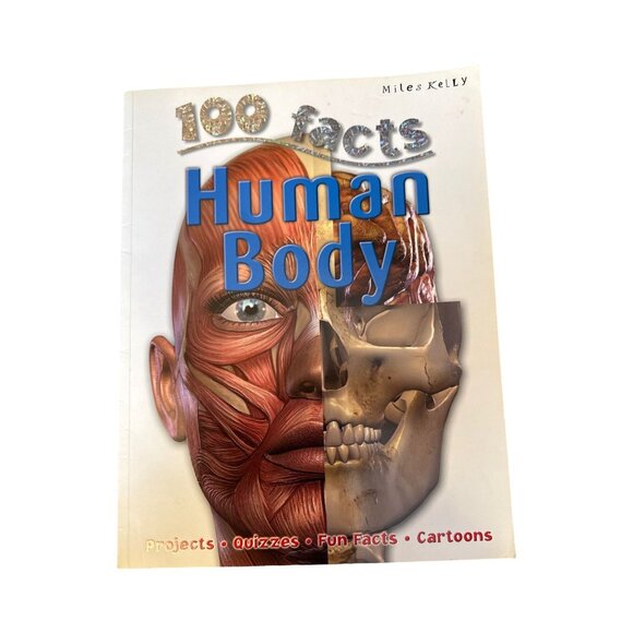 100 Facts Books Bundle - Dinosaurs Sharks & Human Body By Miles Kelly - Set of 4 - Picture 6 of 9